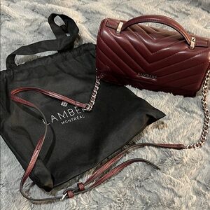 Lambert Burgundy Quilted Women's Bag